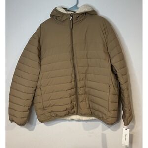 Calvin Klein Infinite Stretch Sorona® Aura Puffer Jacket XXLarge Tan